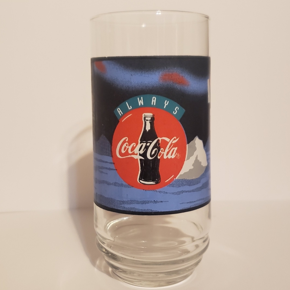 *Vintage* Coca-Cola Always Cool Polar Bear Drinking Glass